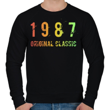 PRINTFASHION 1987 - Férfi pulóver - Fekete férfi pulóver, kardigán