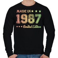 PRINTFASHION 1987 - Férfi pulóver - Fekete