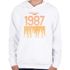 PRINTFASHION 1987 - Gyerek kapucnis pulóver - Fehér gyerek pulóver, kardigán