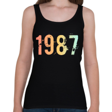 PRINTFASHION 1987 - Női atléta - Fekete