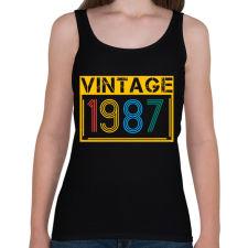 PRINTFASHION 1987 - Női atléta - Fekete női trikó