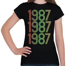 PRINTFASHION 1987 - Női póló - Fekete