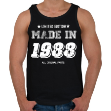 PRINTFASHION 1988 - Férfi atléta - Fekete atléta, trikó