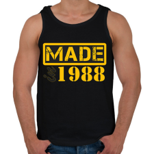 PRINTFASHION 1988 - Férfi atléta - Fekete atléta, trikó