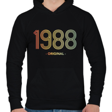 PRINTFASHION 1988 - Férfi kapucnis pulóver - Fekete férfi pulóver, kardigán