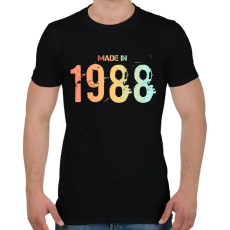 PRINTFASHION 1988 - Férfi póló - Fekete