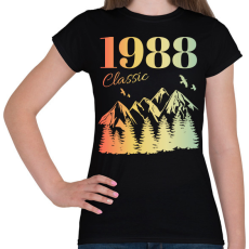 PRINTFASHION 1988 - Női póló - Fekete