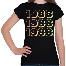 PRINTFASHION 1988 - Női póló - Fekete