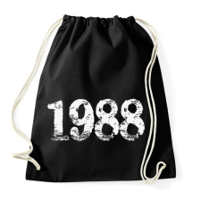 PRINTFASHION 1988 - Sportzsák, Tornazsák - Fekete tornazsák