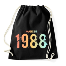 PRINTFASHION 1988 - Sportzsák, Tornazsák - Fekete tornazsák