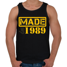 PRINTFASHION 1989 - Férfi atléta - Fekete atléta, trikó