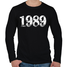 PRINTFASHION 1989 - Férfi hosszú ujjú póló - Fekete férfi póló