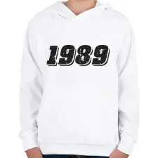 PRINTFASHION 1989 - Gyerek kapucnis pulóver - Fehér gyerek pulóver, kardigán