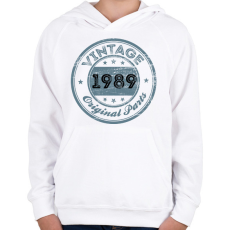 PRINTFASHION 1989 - Gyerek kapucnis pulóver - Fehér