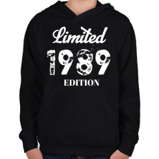 PRINTFASHION 1989 - Gyerek kapucnis pulóver - Fekete