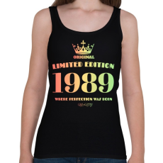 PRINTFASHION 1989 - Női atléta - Fekete