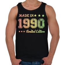 PRINTFASHION 1990 - Férfi atléta - Fekete atléta, trikó