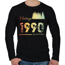 PRINTFASHION 1990 - Férfi hosszú ujjú póló - Fekete férfi póló