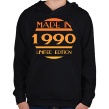 PRINTFASHION 1990 - Gyerek kapucnis pulóver - Fekete gyerek pulóver, kardigán