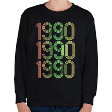 PRINTFASHION 1990 - Gyerek pulóver - Fekete