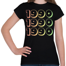 PRINTFASHION 1990 - Női póló - Fekete női póló
