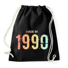 PRINTFASHION 1990 - Sportzsák, Tornazsák - Fekete tornazsák