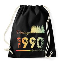 PRINTFASHION 1990 - Sportzsák, Tornazsák - Fekete tornazsák