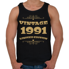 PRINTFASHION 1991 - Férfi atléta - Fekete atléta, trikó