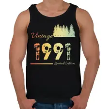 PRINTFASHION 1991 - Férfi atléta - Fekete atléta, trikó