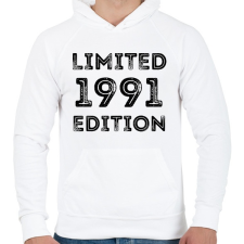 PRINTFASHION 1991 - Férfi kapucnis pulóver - Fehér férfi pulóver, kardigán