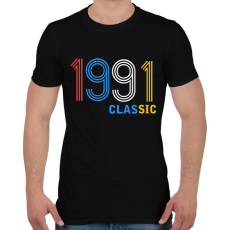 PRINTFASHION 1991 - Férfi póló - Fekete