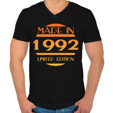 PRINTFASHION 1992 - Férfi V-nyakú póló - Fekete