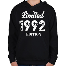 PRINTFASHION 1992 - Gyerek kapucnis pulóver - Fekete