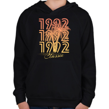 PRINTFASHION 1992 - Gyerek kapucnis pulóver - Fekete gyerek pulóver, kardigán