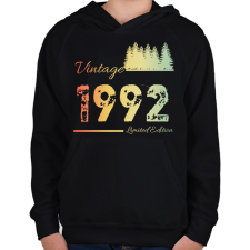 PRINTFASHION 1992 - Gyerek kapucnis pulóver - Fekete gyerek pulóver, kardigán