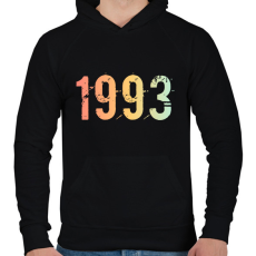 PRINTFASHION 1993 - Férfi kapucnis pulóver - Fekete