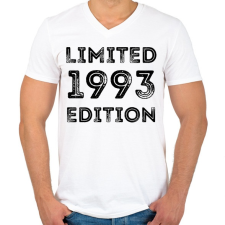 PRINTFASHION 1993 - Férfi V-nyakú póló - Fehér férfi póló