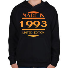 PRINTFASHION 1993 - Gyerek kapucnis pulóver - Fekete