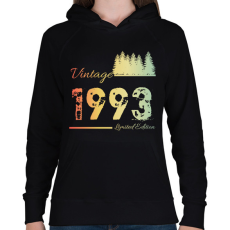 PRINTFASHION 1993 - Női kapucnis pulóver - Fekete