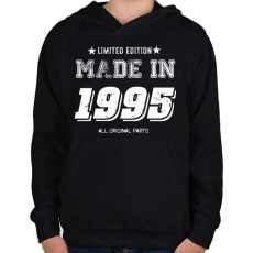 PRINTFASHION 1995 - Gyerek kapucnis pulóver - Fekete