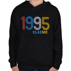 PRINTFASHION 1995 - Gyerek kapucnis pulóver - Fekete