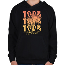 PRINTFASHION 1995 - Gyerek kapucnis pulóver - Fekete gyerek pulóver, kardigán