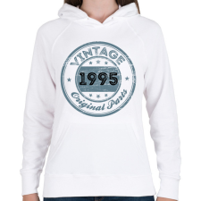 PRINTFASHION 1995 - Női kapucnis pulóver - Fehér női pulóver, kardigán