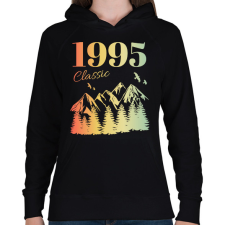 PRINTFASHION 1995 - Női kapucnis pulóver - Fekete női pulóver, kardigán