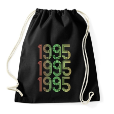 PRINTFASHION 1995 - Sportzsák, Tornazsák - Fekete tornazsák