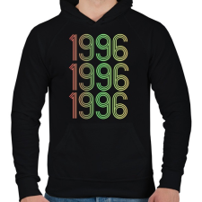 PRINTFASHION 1996 - Férfi kapucnis pulóver - Fekete férfi pulóver, kardigán