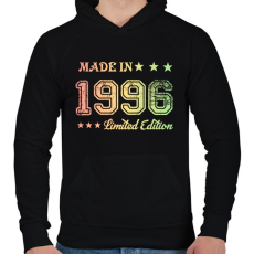 PRINTFASHION 1996 - Férfi kapucnis pulóver - Fekete