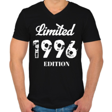 PRINTFASHION 1996 - Férfi V-nyakú póló - Fekete férfi póló