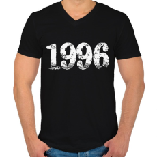 PRINTFASHION 1996 - Férfi V-nyakú póló - Fekete