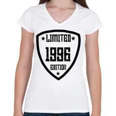 PRINTFASHION 1996 - Női V-nyakú póló - Fehér